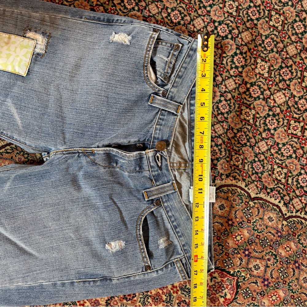 vintage Levi's 513 patchwork bootcut - image 4